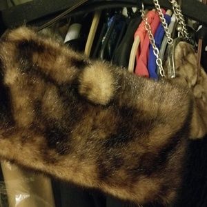 Terri Lewis and Pamela Faux Fur Bags